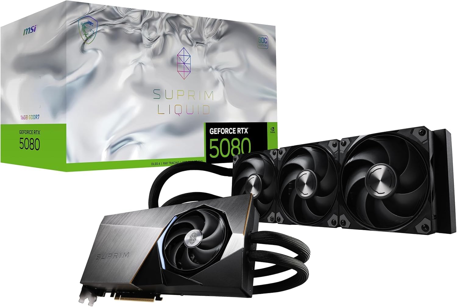 MSI GeForce RTX 5080 SUPRIM LIQUID SOC 16GB