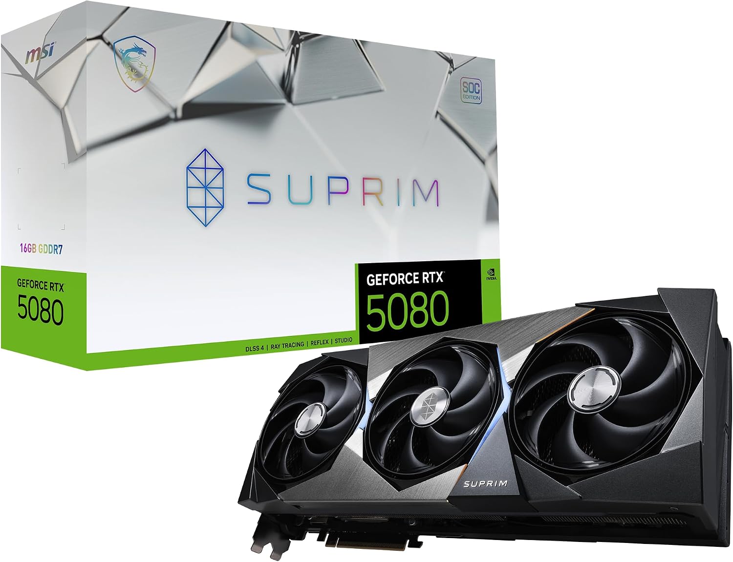 MSI GeForce RTX 5080 SUPRIM SOC 16GB